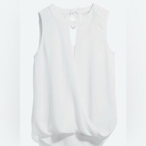 41 Hawthorn White Sleeveless Blouse